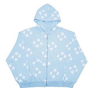 Sudadera con Capucha Vintage con Estampado de Estrella, de Primera Calidad, de Algodón y Felpa, Cómoda, Cálida, Suave, Elegante, Informal, Moderna, Holgada - Product Image 6