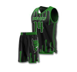 Maillot de basket-ball athlétique personnalisable pour homme Maillot de basket-ball réversible respirant Suit Quick Dry Full Sublimation Logo - Product Image 2