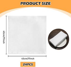 Serviette et Set de Table en Mélange de Coton Anti-Froissage pour Restaurants et Tables de Banquet, Résistant au Lavage Industriel - Product Image 6