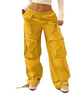 Pantalones Jogger Casuales de Verano para Mujer, Estilo Hip Hop, Vintage, con Cordón, Holgados, de Pierna Ancha, Transpirables - Product Image 1