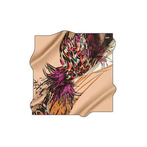 Silk Crepe Satin Headpiece and Neckerchief - Product Image 1