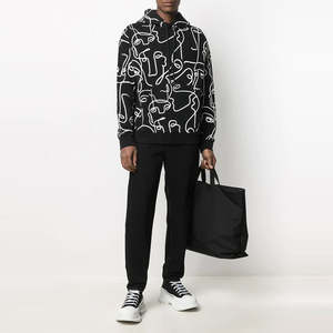 Sweats à capuche pour hommes avec impression personnalisée de haute qualité Sweat-shirt à capuche unisexe Sweats à capuche unis avec logo personnalisé pour hommes - Product Image 2