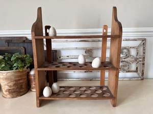 Stylish Wooden <b>Egg</b> Rack With Smooth Finish Ideal For Modern Homes Blending Functionality And Elegant Decorative Design - Product Image 4