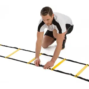 Factory Custom Color Logo Adjustable Rungs Athletes Football Training Agility Ladder