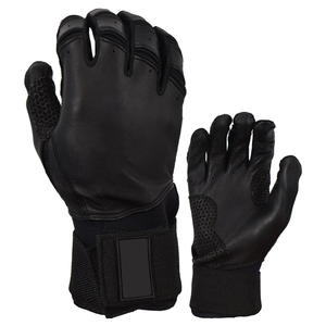 Guantes de bateo de béisbol de cuero con protección de manos ajustables Guantes de bateo de béisbol de cuero con servicio OEM - Product Image 1