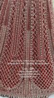 Designers lourds Cherry Red Designer Lehenga choli avec Bridal Net Dupatta Indian Ethnic Women dress