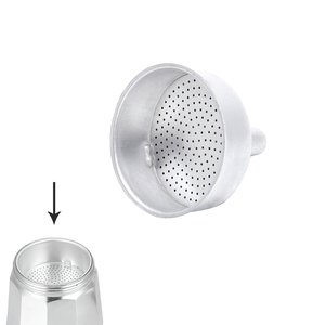 Caffettiera Classica in Alluminio a Induzione con Imbuto, 3 Tazze - Product Image 1