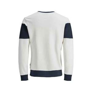 Sweat-shirt en coton biologique lourd de haute qualité Logo personnalisé surdimensionné col rond polaire française 3D personnalisable sweat-shirt blanc - Product Image 6