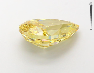 เพชรทรงลูกแพร์สีเหลืองสดใส น้ำหนัก 2.81 กะรัต ได้รับการรับรองจาก GIA IGI เพาะเลี้ยงในห้องปฏิบัติการด้วยวิธี CVD HPHT ขายส่งจากโรงงาน - Product Image 3