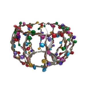 Bougeoirs décoratifs modernes en fer et perles ronds votifs en nickel de taille standard pour la décoration de la maison - Product Image 1