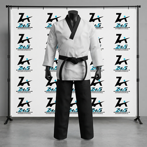 Uniforme de Judo Personalizado OEM ODM de Alta Calidad, Transpirable, de Secado Rápido, Spandex/Poliéster, Uniforme de Entrenamiento de Artes Marciales - Product Image 1