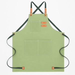 Delantal de Cocina Cruzado para Hombre y Mujer, Reutilizable, Resistente al Agua, Ajustable, de Lona de Algodón, con Múltiples Bolsillos - Product Image 5