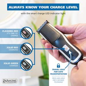 ปัตตาเลี่ยนตัดผมไร้สายแบบลิเธียมไอออน สำหรับตัดผมเอง ชุดอุปกรณ์ DIY ใช้งานง่าย พร้อมใบมีดสแตนเลส เหมาะสำหรับคนที่มีตารางเวลาวุ่นวาย - Product Image 4