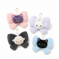 Ornement en peluche personnalisé en gros, 10 cm, accessoire animalier doux personnalisé avec logo et emballage