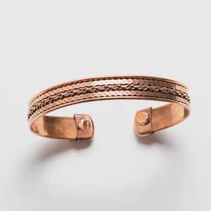 Pulsera de cobre puro forjado a mano - Product Image 2