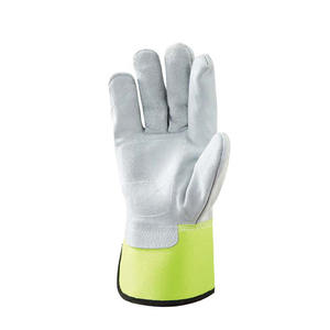Gants de travail en cuir fendu de vachette très performants Gants de jardinage durables pour gréeur canadien, souples et confortables - Product Image 2