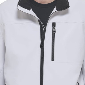 Ligero Cómodo CheapSoftshell Color gris Hombres Venta al por mayor Personalizado RB Softshell Logotipo personalizado Chaquetas deportivas - Product Image 3