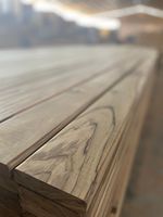 Extérieur anti-dérapant Decking en teck pour utilisation de jardin