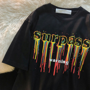 Vente en gros T-shirt surdimensionné coloré en 3d en coton 100% de haute qualité pour hommes T-shirt en mousse de sérigraphie T-shirt ample pour hommes - Product Image 6