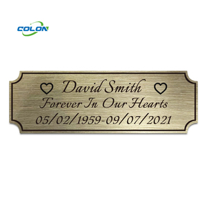 High Quality Cheap Stainless Steel Custom Logo Metal Home Decoration Aluminum Nameplate - Product Image 1