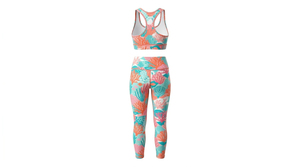 Ensembles de yoga 2 pièces pour femmes, personnalisables, respirants, à devant uni, taille élastique, grandes tailles, avec logo personnalisé, vente chaude en gros - Product Image 3