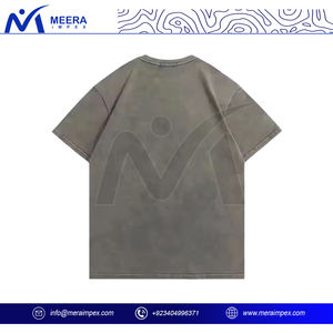 T-shirt brodé fait à la main en détresse personnalisé-Mode bohème vintage, design rétro artistique, vêtements décontractés énervés - Product Image 3