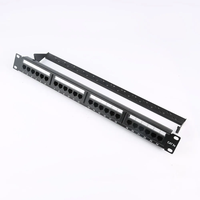 Panneau de brassage IDEX Cat5e UTP 1U 24 ports avec gestion des câbles
