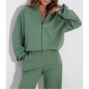 Survêtements en molleton de coton pour femmes Nouvelle arrivée Vêtements de sport de haute qualité Survêtements élégants pour femmes 2026 - Product Image 2