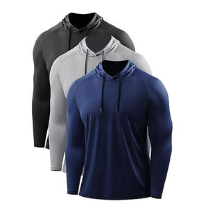 เสื้อมีฮู้ดผ้าหนาสำหรับผู้ชายปักลายมีฮู้ดผ้าคอตตอน100% สำหรับฤดูร้อนงานตามสั่ง - Product Image 3