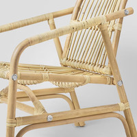Fauteuil de détente en rotin naturel pour salon, hôtel, appartement, villa - Mobilier d'extérieur écologique au design moderne