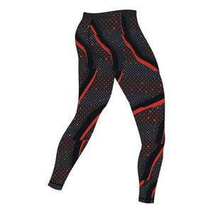 Leggings Deportivos de Compresión para Hombre con Logotipo Personalizado al por Mayor, Impresión por Sublimación 3D - Product Image 2