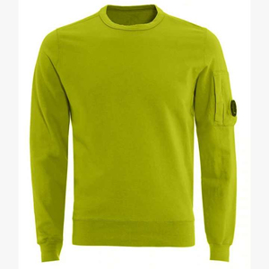 Sweat-shirt pull de couleur unie pour hommes 100% coton épais vêtements décontractés pour l'hiver - Product Image 2