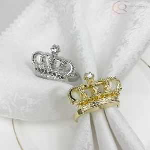 Anillos de Servilleta de Metal Elegantes, Estilo Lujoso, Ecológicos, para Decoración de Mesas de Boda - Product Image 4