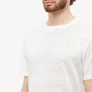 Vente directe d'usine, t-shirts pour hommes, service OEM, t-shirts décontractés à manches courtes en polyester/coton, respirants et à séchage rapide, personnalisables - Product Image 3