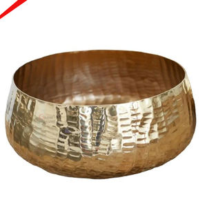 Maceta de aspecto martillado de acero inoxidable con acabado dorado de aspecto único para restaurante y bar de hotel - Product Image 5