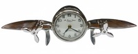 Reloj de Pared Analógico Grande Vintage con Esfera Azul, Marco de Metal Dorado y Latón, Funciona con Batería de Cuarzo, Decoración para el Hogar, Estilo Retro de Mediados de Siglo, para Bodas