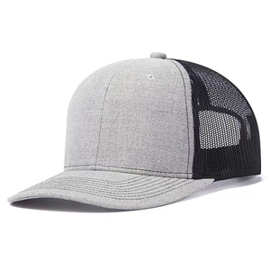 Gran oferta, gorras de camionero de algodón personalizadas de 6 paneles, gorra SnapBack bordada en blanco para hombre, gorra de camionero de malla - Product Image 5