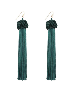 Último diseño Pendientes de borla para mujer Trending Look Color verde Conjunto de pendientes a un costo asequible productos - Product Image 1