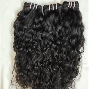 Extensions de cheveux humains Remy du Temple de Chennai en Inde du Sud de qualité supérieure Cheveux de trame bruns noirs naturels de haute qualité - Product Image 1