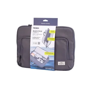 Borsa Promozionale Sostenibile Blue Cycle per Trasporto di 2 Dispositivi - Product Image 3