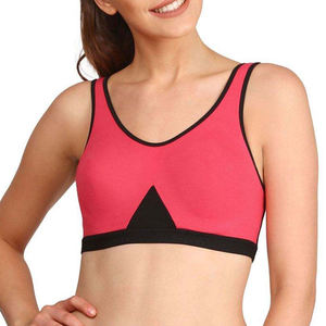 สปอร์ตบราระบายอากาศน้ำหนักเบาสำหรับผู้หญิงไซส์ใหญ่พิเศษชุดกีฬาสีเข้ากันสไตล์เรียบง่าย - Product Image 5