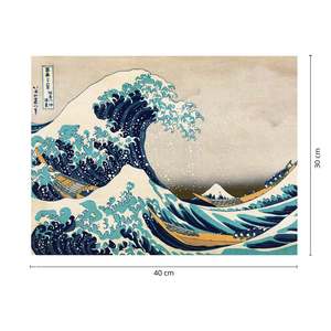 Impresión artística en papel de la Gran Ola de Kanagawa de Hokusai - Product Image 3