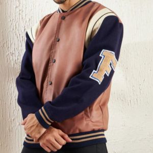 แจ็กเก็ตขนสัตว์สำหรับผู้ชายเสื้อนอกฤดูหนาวพิมพ์โลโก้ได้ตามต้องการ - Product Image 5