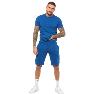 Ensemble survêtement et short d'été personnalisé pantalon court en cachemire pull deux pièces pour homme en tricot - Product Image 2