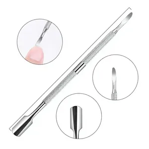 Dual-End Stainless Steel Nail Pusher <b>Tool</b> Set for Manicure & <b>Pedicure</b> Reusable Durable - Product Image 6