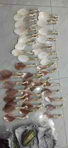 Turbo Shell Handle 26cm Cubiertos Tallado a mano Madre de perla Cuchara de cocina para el hogar Cocina Fiesta Restaurante Uso - Product Image 6