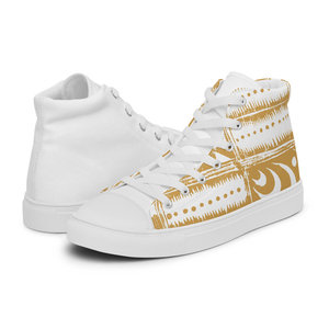 Scarpe alte in tela da uomo Abebe Shandy scarpe comode da passeggio autunno estate inverno con soletta in gomma cotone EVA - Product Image 2