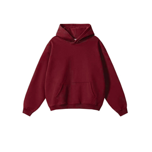 100% coton à capuche coupe ample saison d'hiver 3D broderie cravate teinture Stonewash solide motif impression numérique avant Logo teint uni - Product Image 2