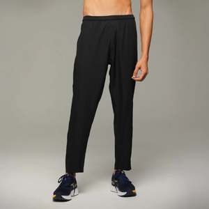 Pantalones Deportivos Casuales para Hombre, Cintura Elástica, Color Negro, Micro Twill, Poliéster 100% Algodón, Lavado de Color, Talla XL, Corte Recto - Product Image 1