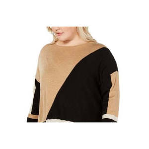 INC International Concepts Maglione giallo a maniche lunghe da donna taglia 1X Plus Size - Product Image 2